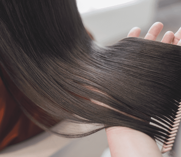 艶のある髪の画像